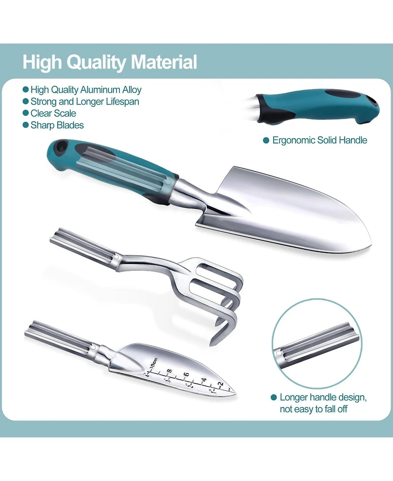 Xdovet Garden Tools Set Hand Shovel Trowel Rust Resistant Gifts Kits Women
