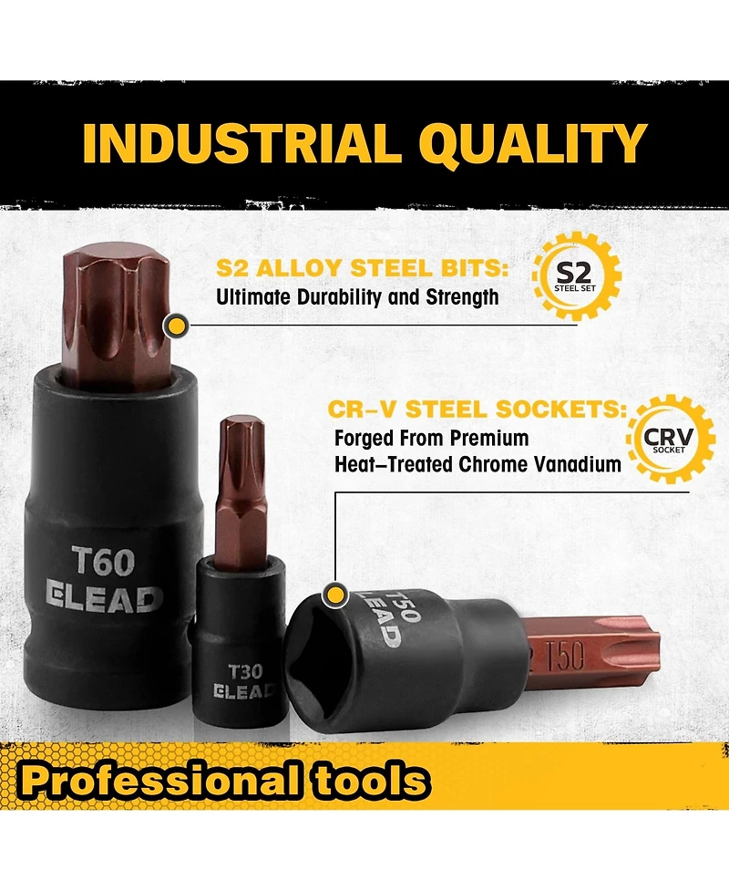 Xdovet Torx Bit and Socket Set Automotive Repair Tools
