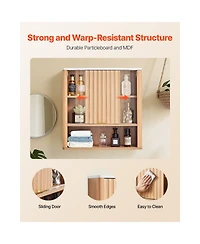Phying Wall Mounted Bathroom Cabinet Over Toilet Storage Medicine Cabinet Multifunctional Hanging Organizer for Home Storage