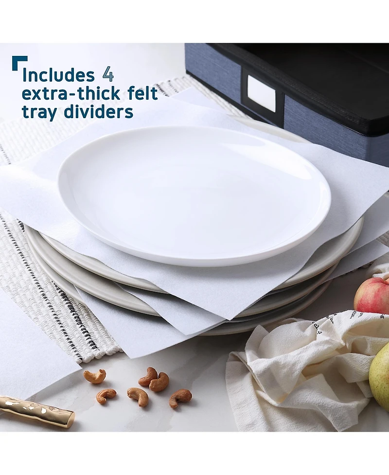 StorageBud Fine China Storage Containers, 6 Piece Dish Storage Containers