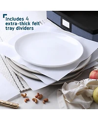 StorageBud Fine China Storage Containers, 6 Piece Dish Storage Containers
