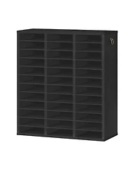 Slickblue Wooden Literature Organizer with 36 Compartments for Files and Documents
