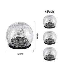 Cowin Solar Globe Lights 4 Pack Glass Ball Outdoor Waterproof Balls
