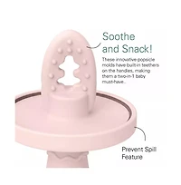 Sperric Baby Teething Popsicle Set, Baby Ice-Popsicle Mold Silicone Baby Fruit Feeders with Freezer Tray, Bpa-Free, Dishwasher Safe, Freezer Safe