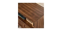 Lucky One Mid Century Nightstand with Charging Station