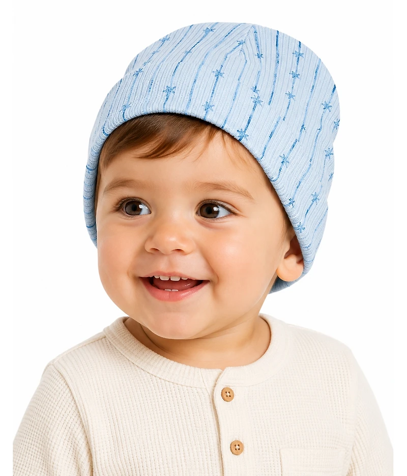 MeMoi Baby Girls Star Light, Bright Pointelle Beanie