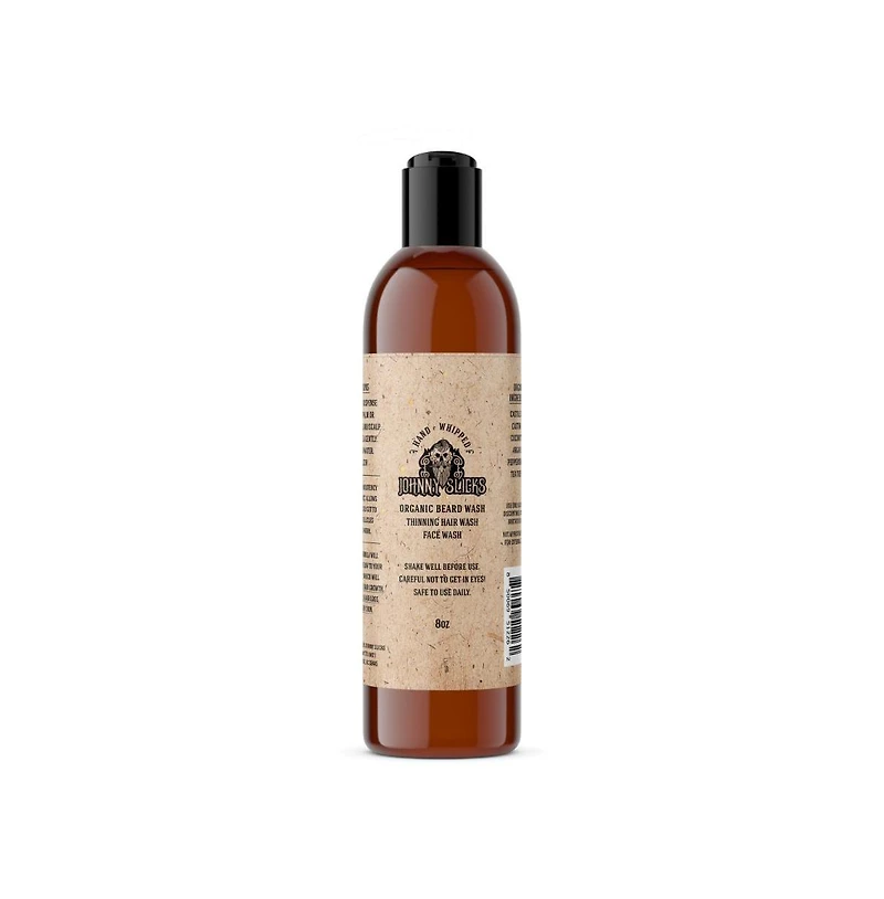 Johnny Slicks Hand Whipped Beard Wash |Supports Beard and Skin Health | 8oz