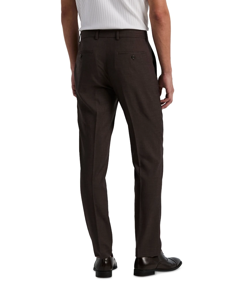 Perry Ellis Portfolio Men's Modern Fit Sharkskin Dress Pants