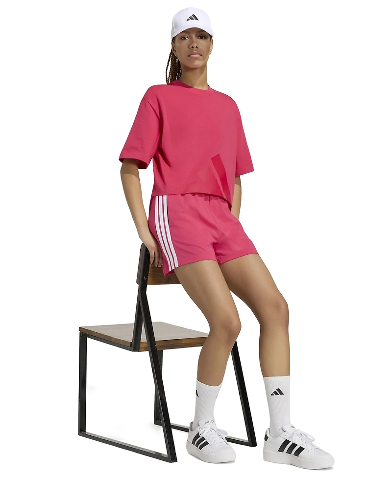 adidas Women's Essential Drawstring Pull-On Shorts
