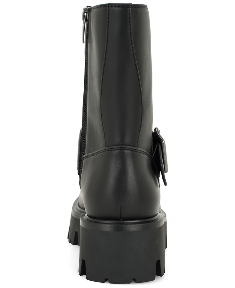 Nine West Women's Ryder Moto Lug Sole Boots