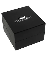 Rhona Sutton Men's Classic 14K Gold Cross Hoop Earrings