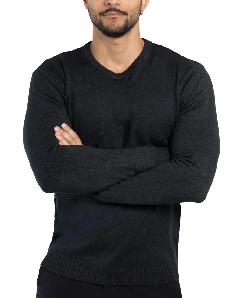 X-Ray Men's Basic Crewneck Pullover Midweight Sweater