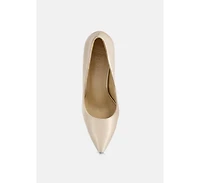 Stakes Womens Clear Heel Classic Pumps