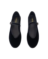 Alegria Women's Round Toe mary jane ballet flats