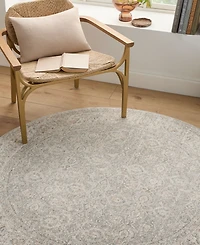 Livabliss Poetry 627348 7'10" x 7'10" Round Area Rug