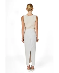 endless rose Women's Linen Maxi Skirt