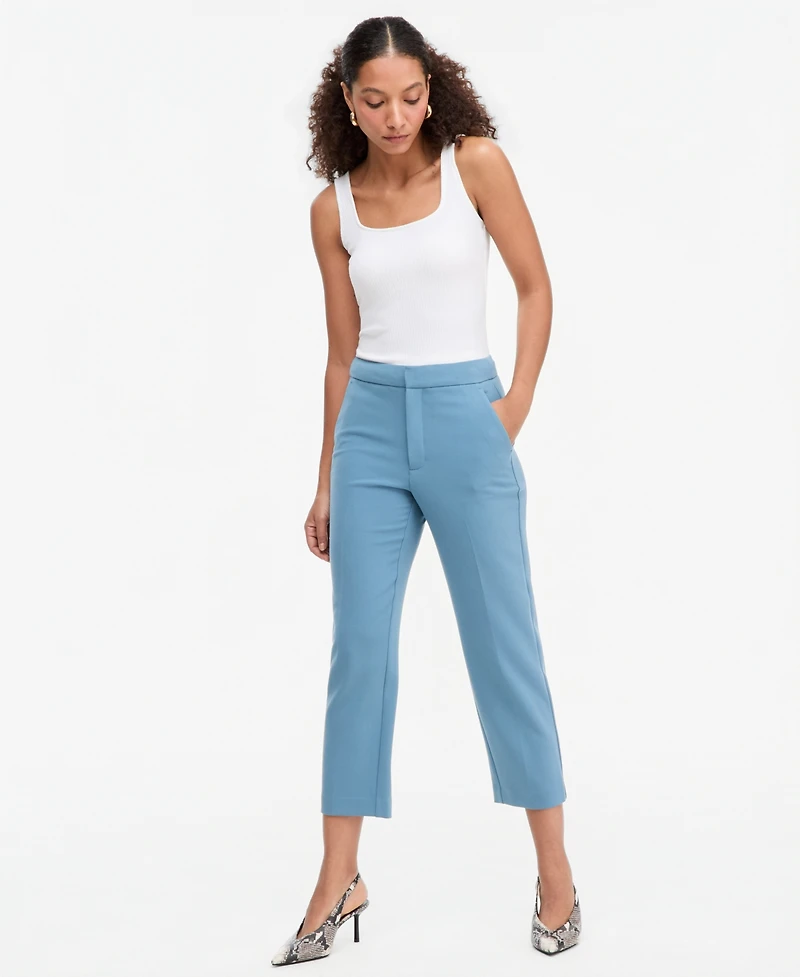 I.n.c. International Concepts Women's High-Rise Slim-Fit Cropped Pants, Macy's Exclusive