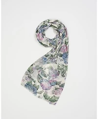 Fable England Women's Hydrangea Light Weight Scarf