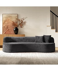 Hulala Home Eliseo 94.5inch W Modern Compression High-Density Foam Sofa with 2 Pillow and No Assembly Needed