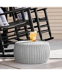 Household Essentials Handwoven Barrel Side Table