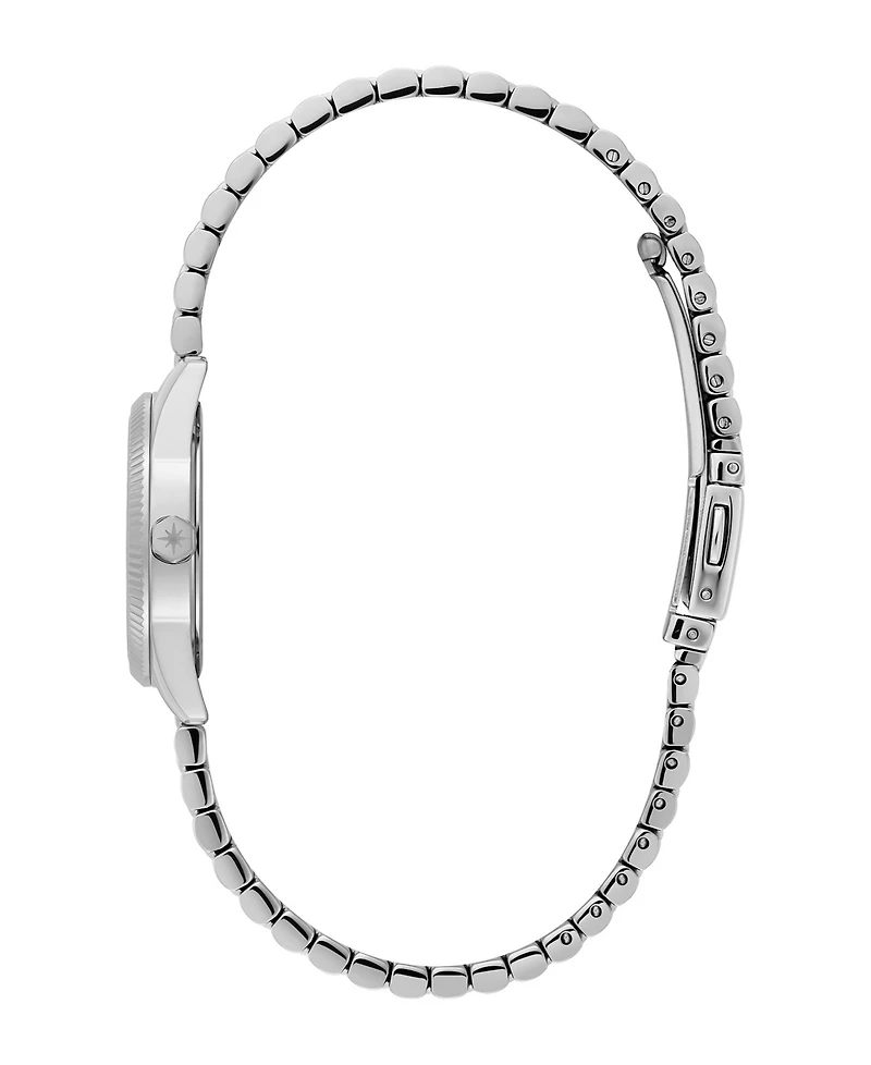 Olivia Burton Women's Highbury Silver-Tone Stainless Steel Bracelet Watch 25mm