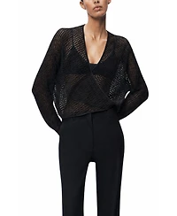 Nocturne Women's Wrap Mesh Blouse