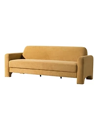 Hulala Home Isai Modern Curved Velvet Sofa