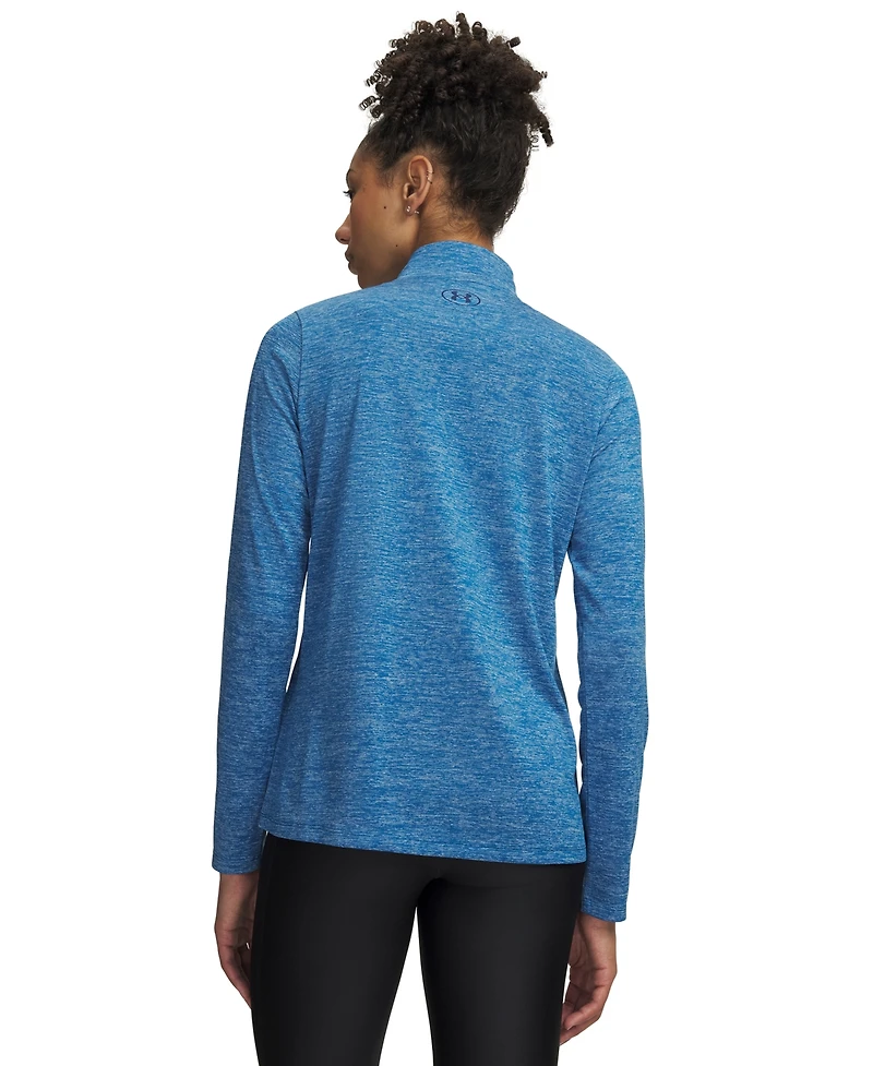 Under Armour Women's Twist Tech Quarter-Zip Logo Top
