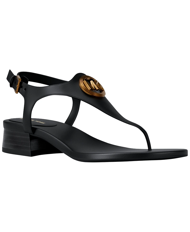 Michael Kors Women's Mckenzie Flex Thong Block Heel Dress Sandals