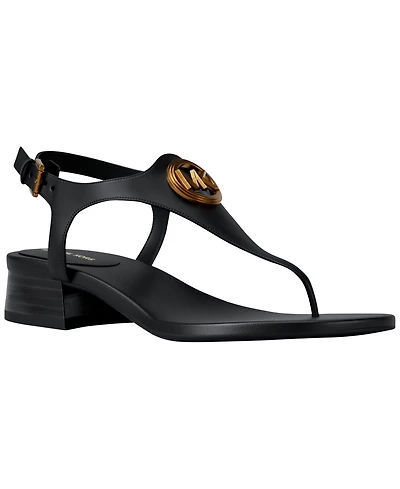 Michael Kors Women's Mckenzie Flex Thong Block Heel Dress Sandals