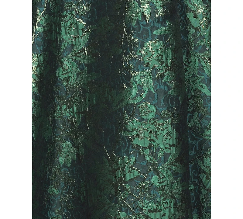 Xscape Women's Off-The-Shoulder Brocade Print Ball Gown