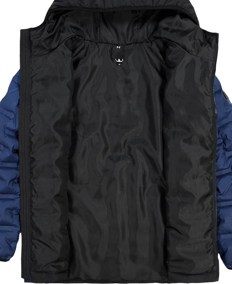 Under Armour Boys' 8-20 Solid Blue Full-Zip Puffer Hooded Jacket