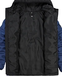 Under Armour Boys' 8-20 Solid Blue Full-Zip Puffer Hooded Jacket