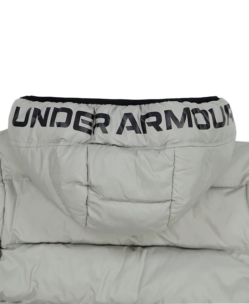 Under Armour Boys' 8-20 Logo Full-Zip Puffer Hooded Jacket