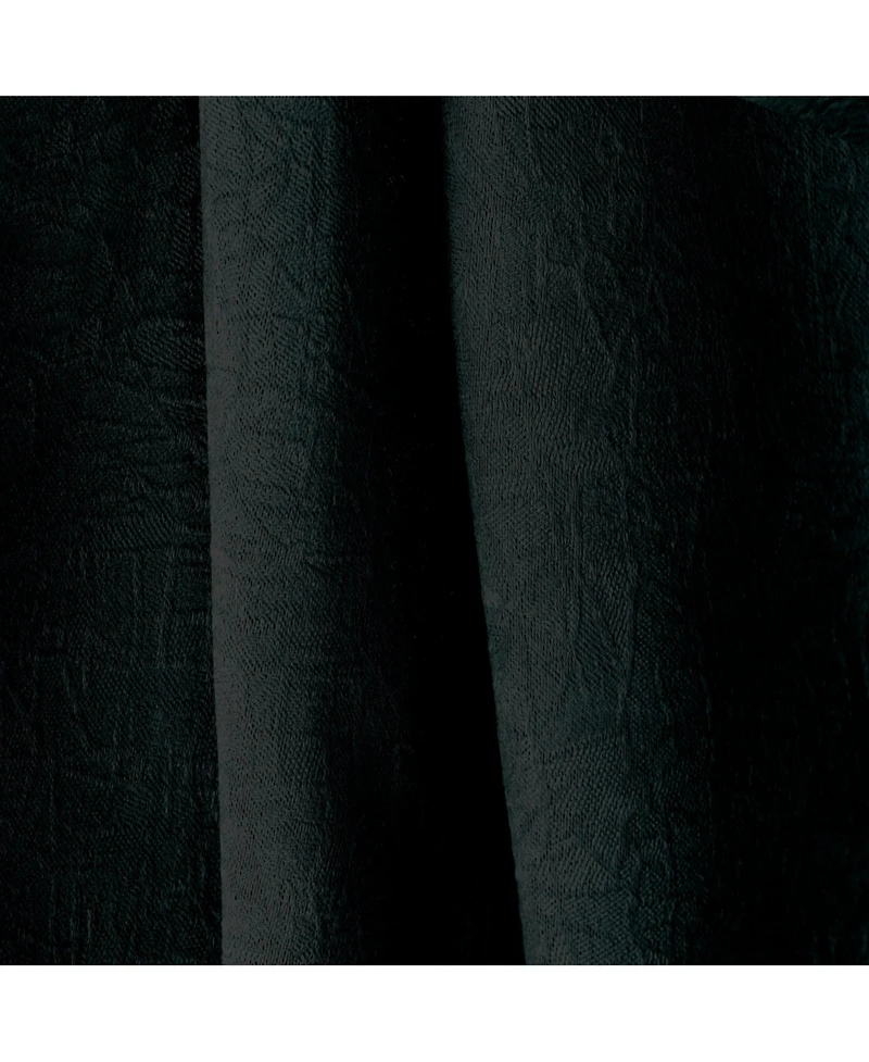 Superior Senna Textured Washable Room Darkening Blackout Curtains, Set of 2 Panels