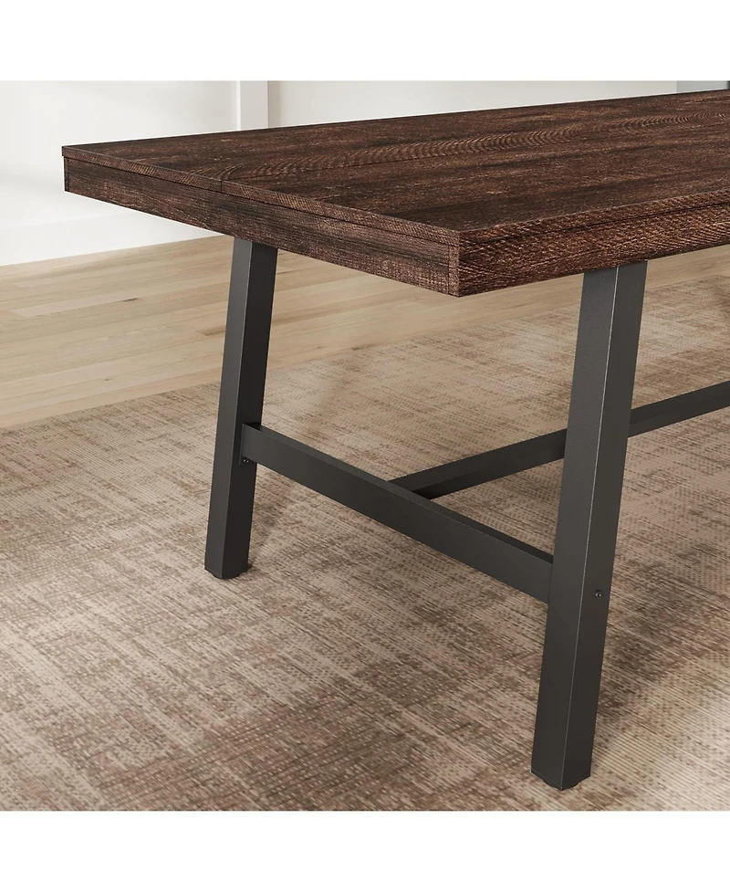 gaomon 78.7" Industrial Kitchen Dining Table for 6-8 People Dinner, Kitchen, Dining Room