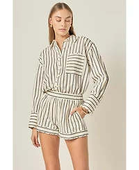 English Factory Women's Striped Shirt