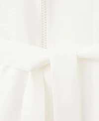 Mango Women's Bow Linen Shirt Dress