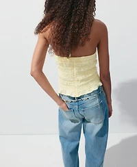 Mango Women's Halter-Neck Crinkle Top