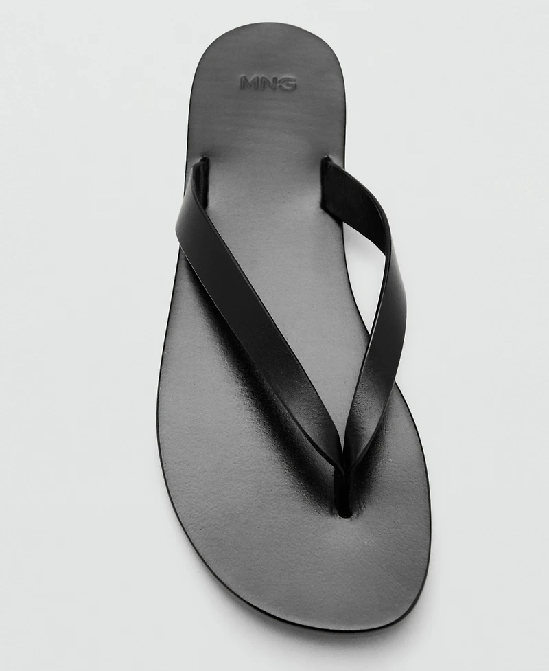 Mango Women's Leather Strap Sandals