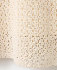 Mango Women's Crochet Floral Dress