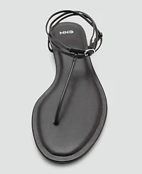 Mango Women's Flat Strappy Sandals