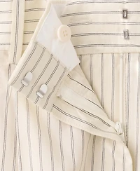 Mango Women's Pinstripe Pleated Bermuda Shorts