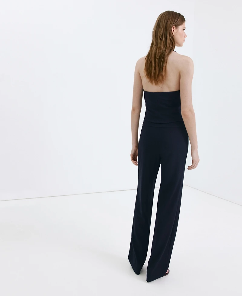 Mango Women's Buttons Halter-Neck Vest
