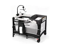 Kinder King Baby 4-in-1 Portable Playard with Bassinet, Changing Table and Storage