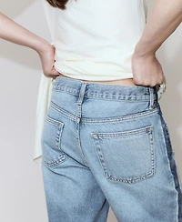 Mango Women's Low-Rise Straight Jeans