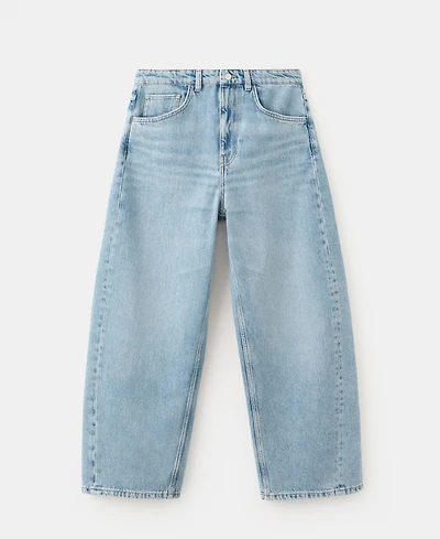 Mango Women's Balloon Crop Jeans