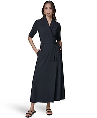 Donna Karan Weekend Women's Elbow-Sleeve Collared Polo Dress