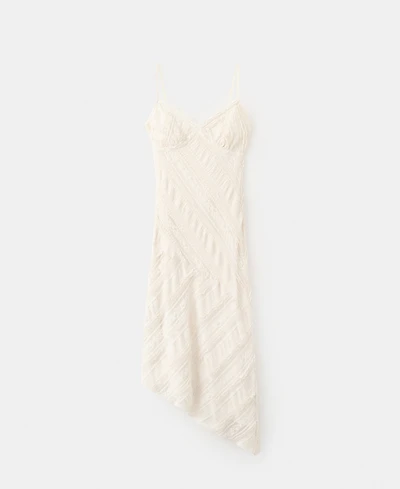 Mango Women's Asymmetrical Lace Dress