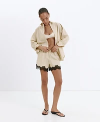 Mango Women's Striped Poplin Shirt